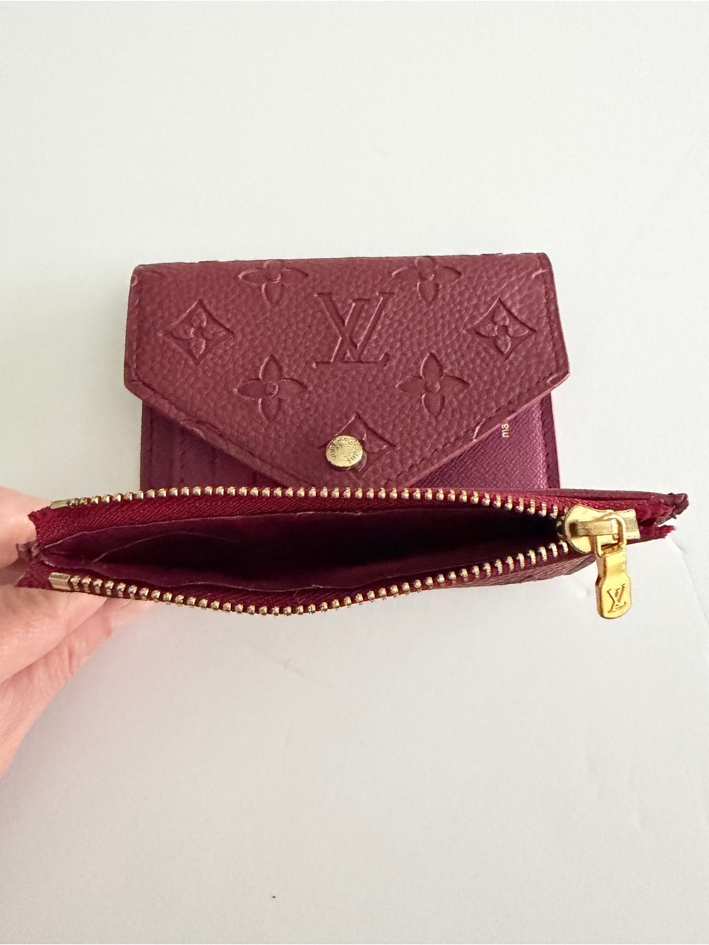 Burgundy Envelope Wallet - Picture 11 of 12